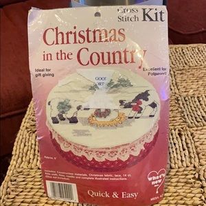 Christmas Country Cross Stitch Kit Lamb Cow Farm